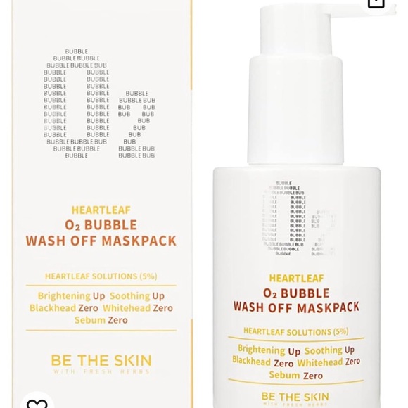 BE THE SKIN Heartleaf O2 Bubble Wash Off Mask Pack 4.23 oz / 120 g | - Picture 7 of 7